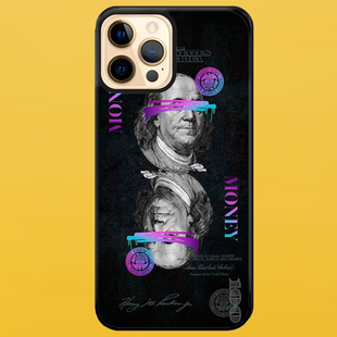 Чохол для APPLE IPHONE 12 PRO MAX 2D пластиковий з чорними силіконовими бортиками MONEY 54911 фото