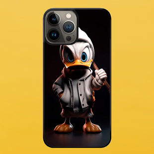 Чехол для APPLE IPHONE 13 PRO MAX 2D пластиковый с черными силиконовыми бортиками ANATRA 55315 фото