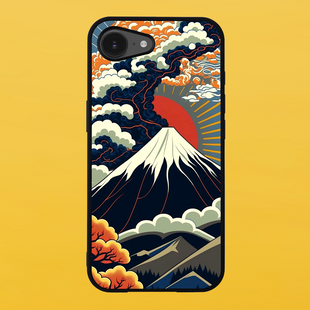 Чохол для APPLE IPHONE 16e 2D пластиковий з чорними силіконовими бортиками MOUNTAINS 52227 фото