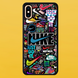 Чохол для APPLE IPHONE X/XS 2D пластиковий з чорними силіконовими бортиками NIKE 52403 фото