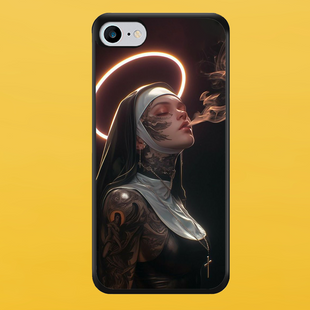 Чехол для APPLE IPHONE 7/8/SE 2020 2D пластиковый с черными силиконовыми бортиками UNHOLY 57401 фото
