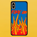 Чехол для APPLE IPHONE X/XS 2D пластиковый с черными силиконовыми бортиками FIRE ON 51703 фото