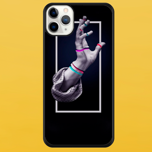 Чехол для APPLE IPHONE 11 PRO 2D пластиковый с черными силиконовыми бортиками RYKA 56107 фото