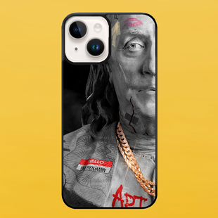Чохол для APPLE IPHONE 14 PLUS 2D пластиковий з чорними силіконовими бортиками BENJAMIN 54617 фото