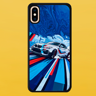 Чехол для APPLE IPHONE X/XS 2D пластиковый с черными силиконовыми бортиками M2 55703 фото