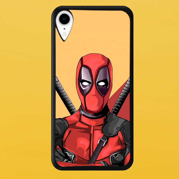 Чохол для APPLE IPHONE XR 2D пластиковий з чорними силіконовими бортиками DEADPOOL 53405 фото