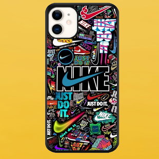 Чохол для APPLE IPHONE 11 2D пластиковий з чорними силіконовими бортиками NIKE 52406 фото