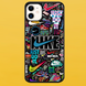 Чехол для APPLE IPHONE 11 2D пластиковый с черными силиконовыми бортиками NIKE 52406 фото