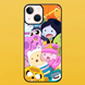 Чехол для APPLE IPHONE 13 MINI 2D пластиковый с черными силиконовыми бортиками ADVENTURE TIME 53712 фото