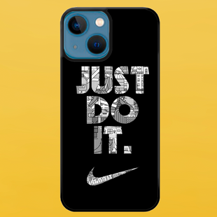 Чохол для APPLE IPHONE 15 2D пластиковий з чорними силіконовими бортиками JUST DO IT 54120 фото