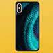 Чехол для APPLE IPHONE X/XS 2D пластиковый с черными силиконовыми бортиками SNAKE SKIN 51503 фото