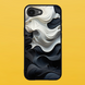 Чехол для APPLE IPHONE 16e 2D пластиковый с черными силиконовыми бортиками BLACK/WHITE 54027 фото