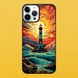Чехол для APPLE IPHONE 14 PRO MAX 2D пластиковый с черными силиконовыми бортиками FARO 53019 фото