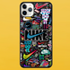 Чехол для APPLE IPHONE 11 PRO MAX 2D пластиковый с черными силиконовыми бортиками NIKE 52408 фото