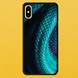 Чохол для APPLE IPHONE XS MAX 2D пластиковий з чорними силіконовими бортиками SNAKE SKIN 51504 фото