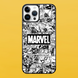 Чехол для APPLE IPHONE 14 PRO 2D пластиковый с черными силиконовыми бортиками MARVEL 52118 фото