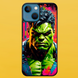 Чехол для APPLE IPHONE 15 PLUS 2D пластиковый с черными силиконовыми бортиками HULK 55021 фото