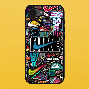 Чохол для APPLE IPHONE 16e 2D пластиковий з чорними силіконовими бортиками NIKE 52427 фото