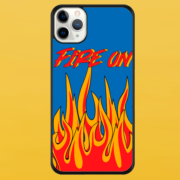 Чохол для APPLE IPHONE 11 PRO MAX 2D пластиковий з чорними силіконовими бортиками FIRE ON 51708 фото