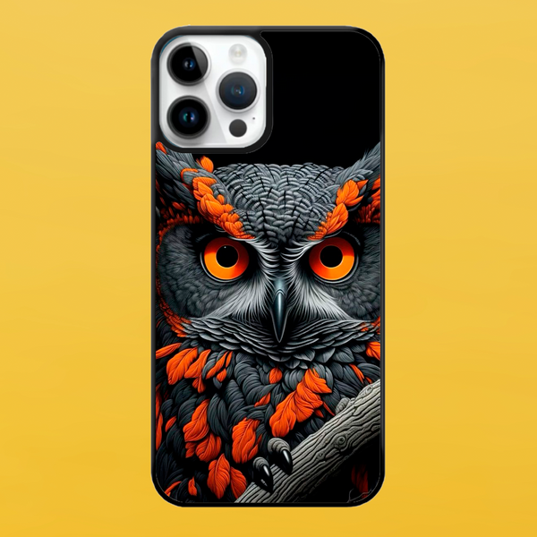 Чохол для APPLE IPHONE 14 PRO MAX 2D пластиковий з чорними силіконовими бортиками OWL 55519 фото