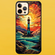 Чехол для APPLE IPHONE 12 PRO 2D пластиковый с черными силиконовыми бортиками FARO 53010-1 фото