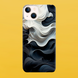 Чохол для APPLE IPHONE 13 MINI силіконовий прозорий BLACK/WHITE 54012 фото