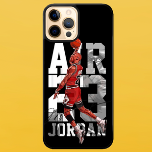 Чохол для APPLE IPHONE 12 PRO MAX 2D пластиковий з чорними силіконовими бортиками JORDAN 53511 фото