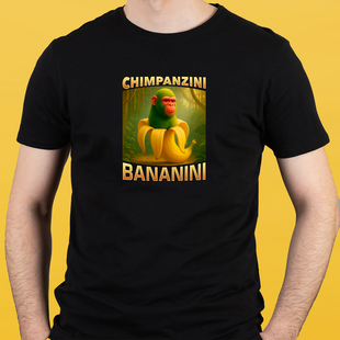 Футболка чорна чоловіча CHIMPANZINI 302109 фото