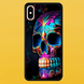 Чохол для APPLE IPHONE XS MAX 2D пластиковий з чорними силіконовими бортиками SKULL 52704 фото