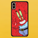 Чохол для APPLE IPHONE X/XS 2D пластиковий з чорними силіконовими бортиками Mr Krabs 52303 фото