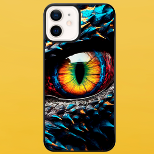 Чохол для APPLE IPHONE 12 2D пластиковий з чорними силіконовими бортиками DRAGON 53310 фото