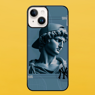 Чехол для APPLE IPHONE 14 2D пластиковый с черными силиконовыми бортиками DAVID 57716 фото