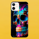 Чохол для APPLE IPHONE 12 силіконовий прозорий SKULL 52710 фото
