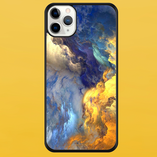 Чохол для APPLE IPHONE 11 PRO 2D пластиковий з чорними силіконовими бортиками CLOUD 51007 фото