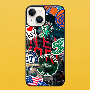 Чохол для APPLE IPHONE 14 PLUS 2D пластиковий з чорними силіконовими бортиками NY 54417 фото