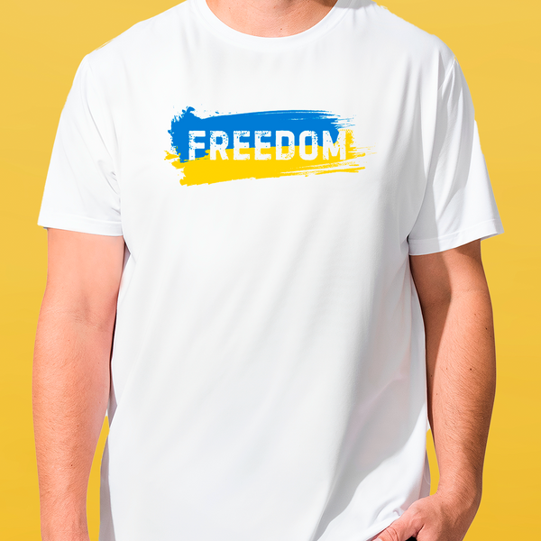 Футболка біла чоловіча FREEDOM 3052-7 фото