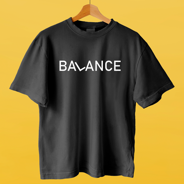 Футболка черная мужская BALANCE 3081 фото