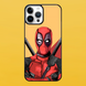 Чохол для APPLE IPHONE 16 PRO 2D пластиковий з чорними силіконовими бортиками DEADPOOL 53425 фото