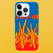 Чохол для APPLE IPHONE 16 PRO силіконовий прозорий FIRE ON 51725 фото