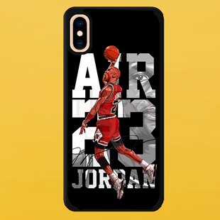 Чохол для APPLE IPHONE XS MAX 2D пластиковий з чорними силіконовими бортиками JORDAN 53504 фото