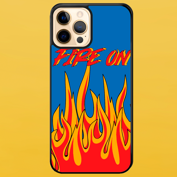 Чехол для APPLE IPHONE 12 PRO MAX 2D пластиковый с черными силиконовыми бортиками FIRE ON 51711 фото