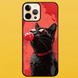 Чехол для APPLE IPHONE 12 PRO MAX 2D пластиковый с черными силиконовыми бортиками CHEWING CAT 56811 фото
