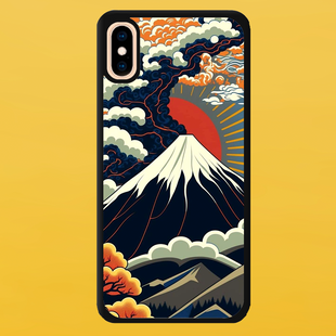 Чохол для APPLE IPHONE X/XS 2D пластиковий з чорними силіконовими бортиками MOUNTAINS 52203 фото