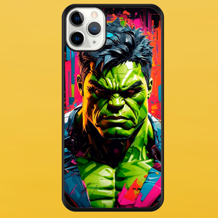 Чехол для APPLE IPHONE 11 PRO 2D пластиковый с черными силиконовыми бортиками HULK 55007 фото