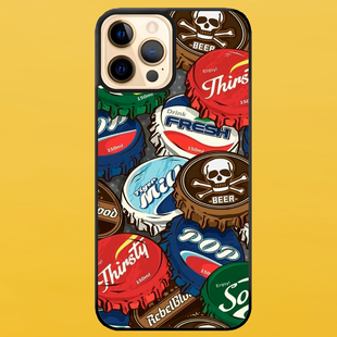 Чохол для APPLE IPHONE 12 PRO MAX 2D пластиковий з чорними силіконовими бортиками CAPS 53811 фото