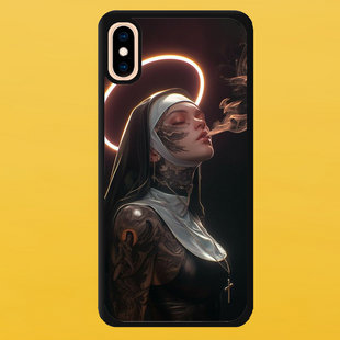 Чехол для APPLE IPHONE XS MAX 2D пластиковый с черными силиконовыми бортиками UNHOLY 57404 фото