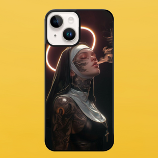 Чохол для APPLE IPHONE 15 2D пластиковий з чорними силіконовими бортиками UNHOLY 57420 фото