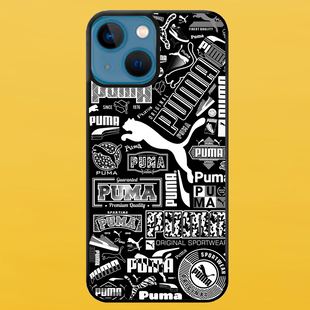 Чохол для APPLE IPHONE 15 PLUS 2D пластиковий з чорними силіконовими бортиками PUMA 54821 фото