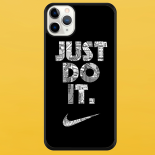 Чохол для APPLE IPHONE 11 PRO 2D пластиковий з чорними силіконовими бортиками JUST DO IT 54107 фото