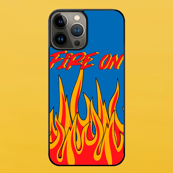 Чехол для APPLE IPHONE 13 PRO 2D пластиковый с черными силиконовыми бортиками FIRE ON 51714 фото